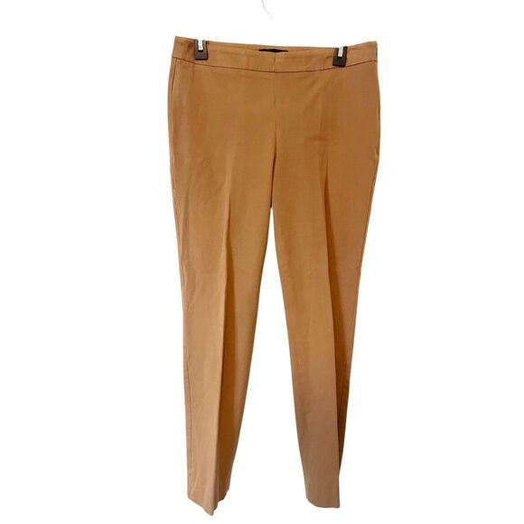 Talbots Tan Chatham Side Zip Closure Cotton‎ Blend Ankle Pants Women’s Size 6 - Picture 1 of 6